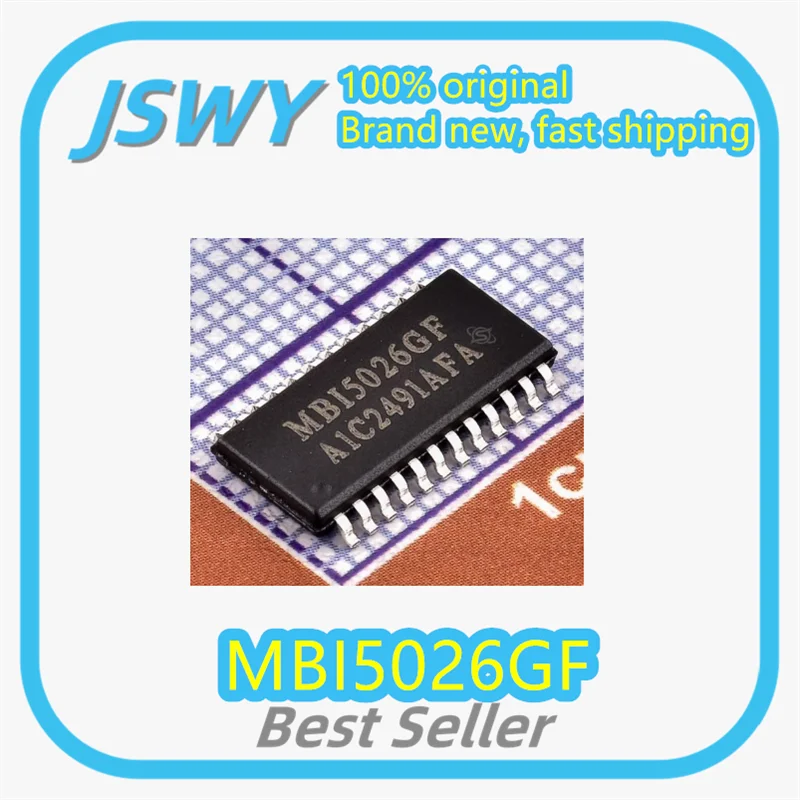 

(10/50 pieces) MBI5026GF MBI5026 SOP24 LED display driver chip constant current IC brand new in stock fast shipping