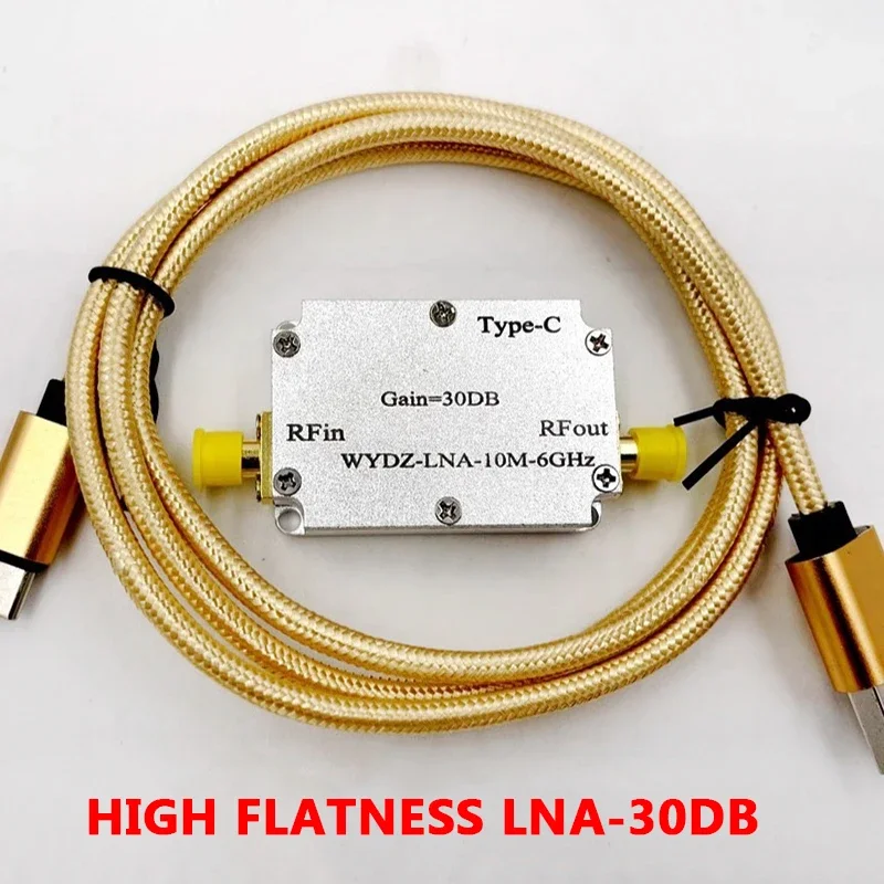 

High Flatness Receiving Amplifier 10M-6Ghz Gain 30Db Rf Driver Hackrf One Receiving Lna-30Db