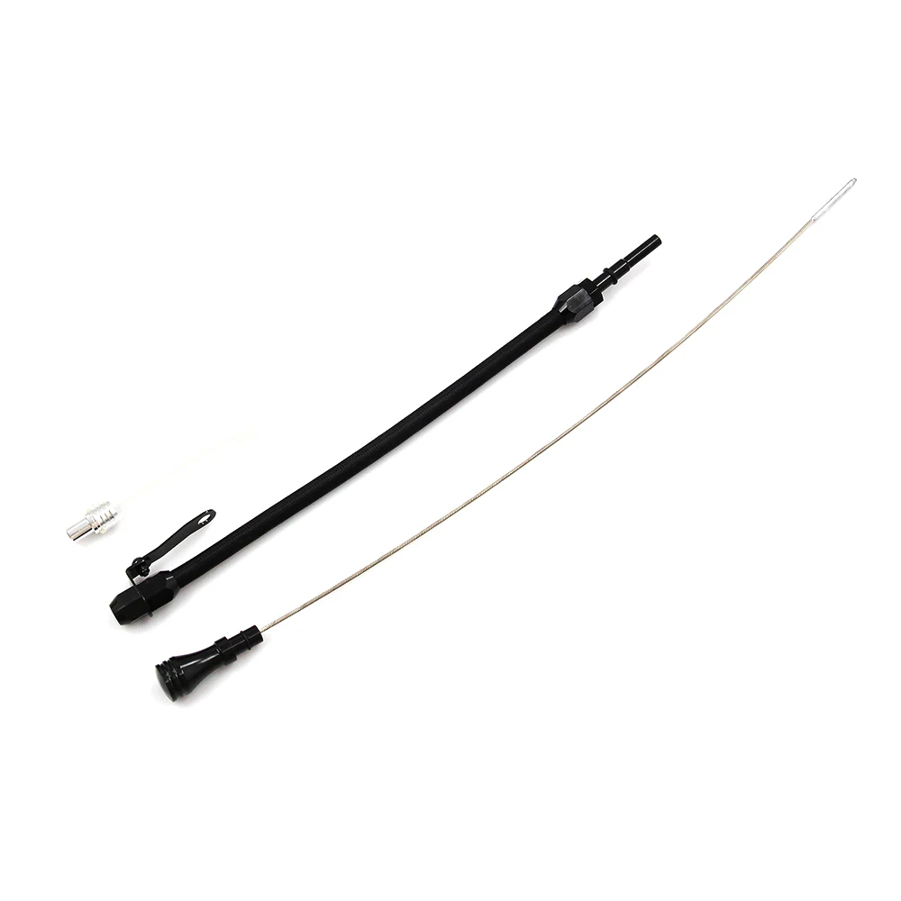 Flexible Oil Dipstick Black Housing Compatible With LS Truck Engines LSX LS1 LS2 LS2 LS6 4.8L 5.7L 6.0L 6.2L