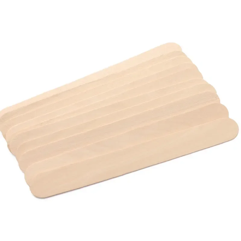 Heallor-Juego de palos de depilación corporal de madera, kit de belleza desechable, Depilador de lengua de madera, espátula, cera suave para el cabello, 10 unidades