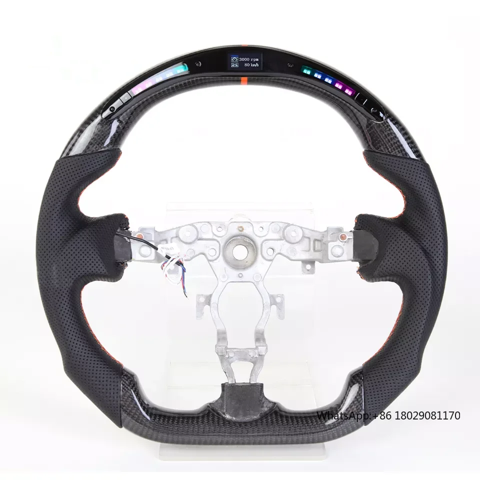 100% Real Carbon Fiber Steering Wheel Fit For Nissan 370Z Steering Wheel Carbon Fiber