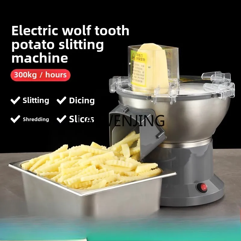 MJY Commercial Wolf Tooth Potato Slicing Machine Slicing Machine Potato Fries Fry Machine