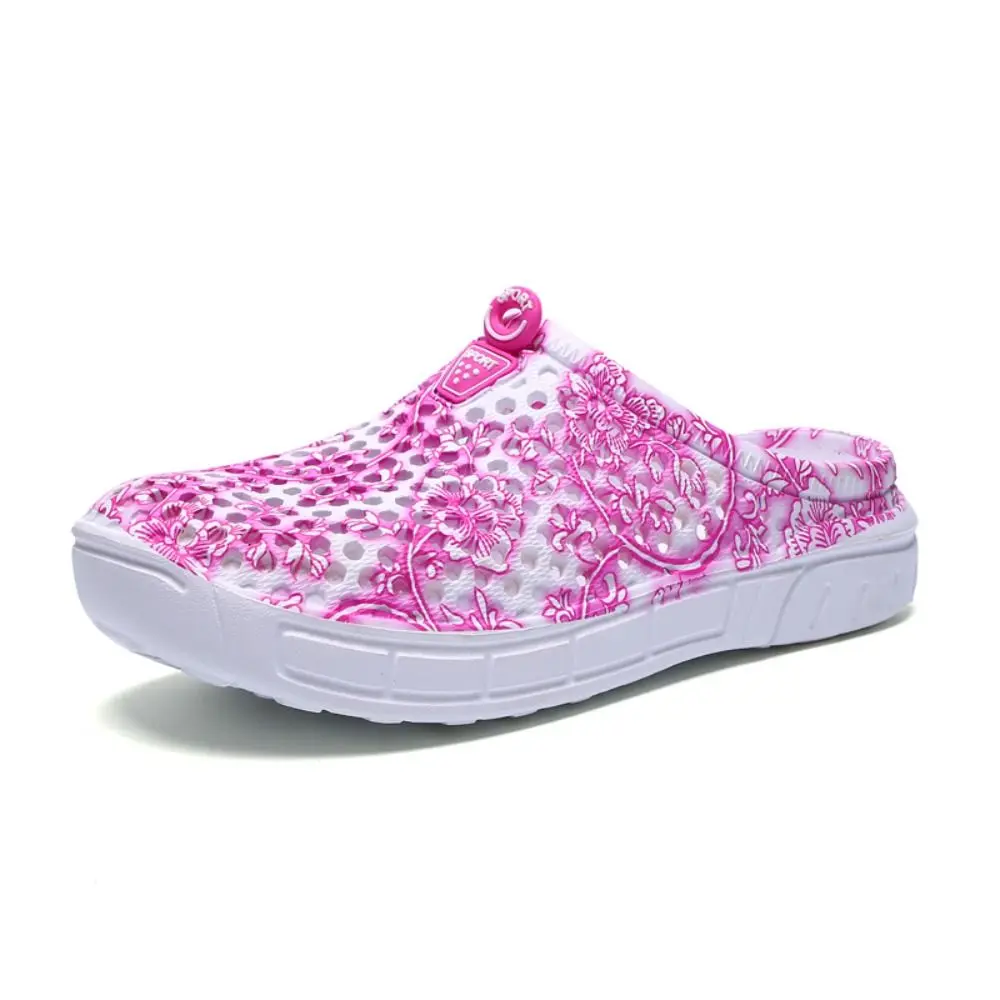 Hollow Out Women's Slippers EVA Platform Non Slip Backless Clogs Breathable Lightweight Outdoor Sandals Home, Beach, Garden
