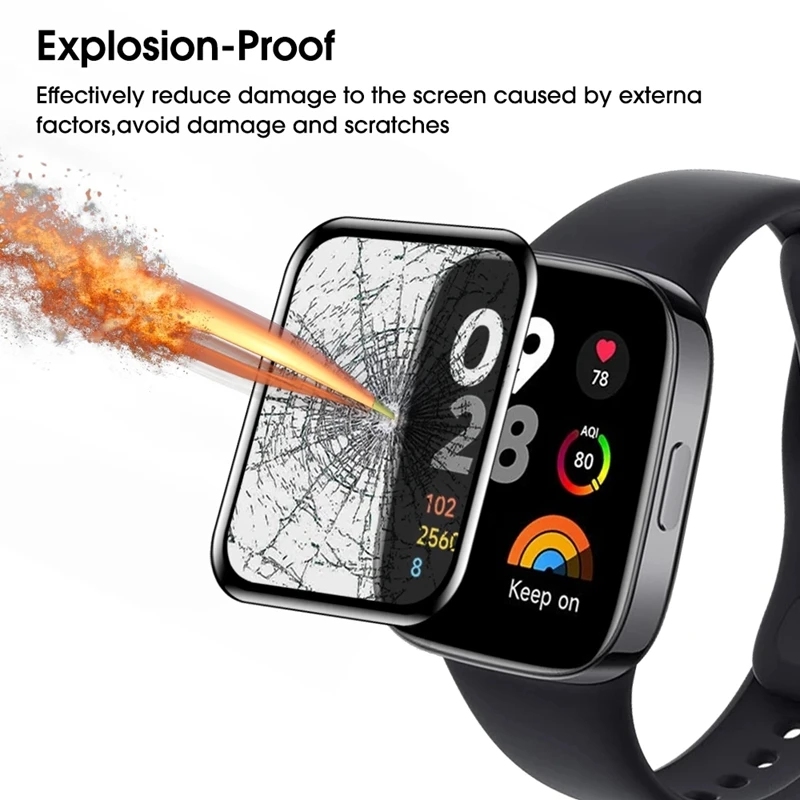 100% New 3D Curved Tempered Glass For Redmi Watch 3 Lite Smart Watch Screen Protector Redmi Watch 2/2 Lite 3/3Lite Protector