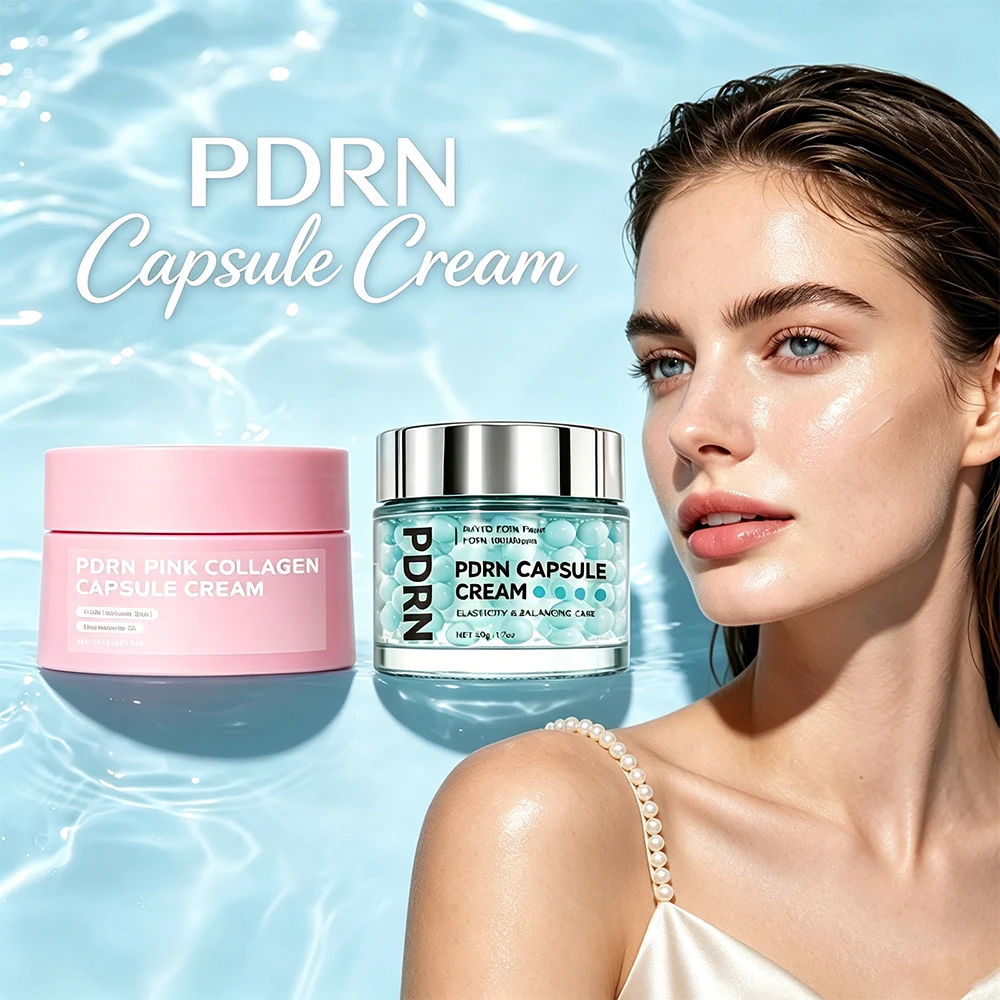 PDRN Pink Collagen Capsule Cream with Salmon, Lightweight Mo