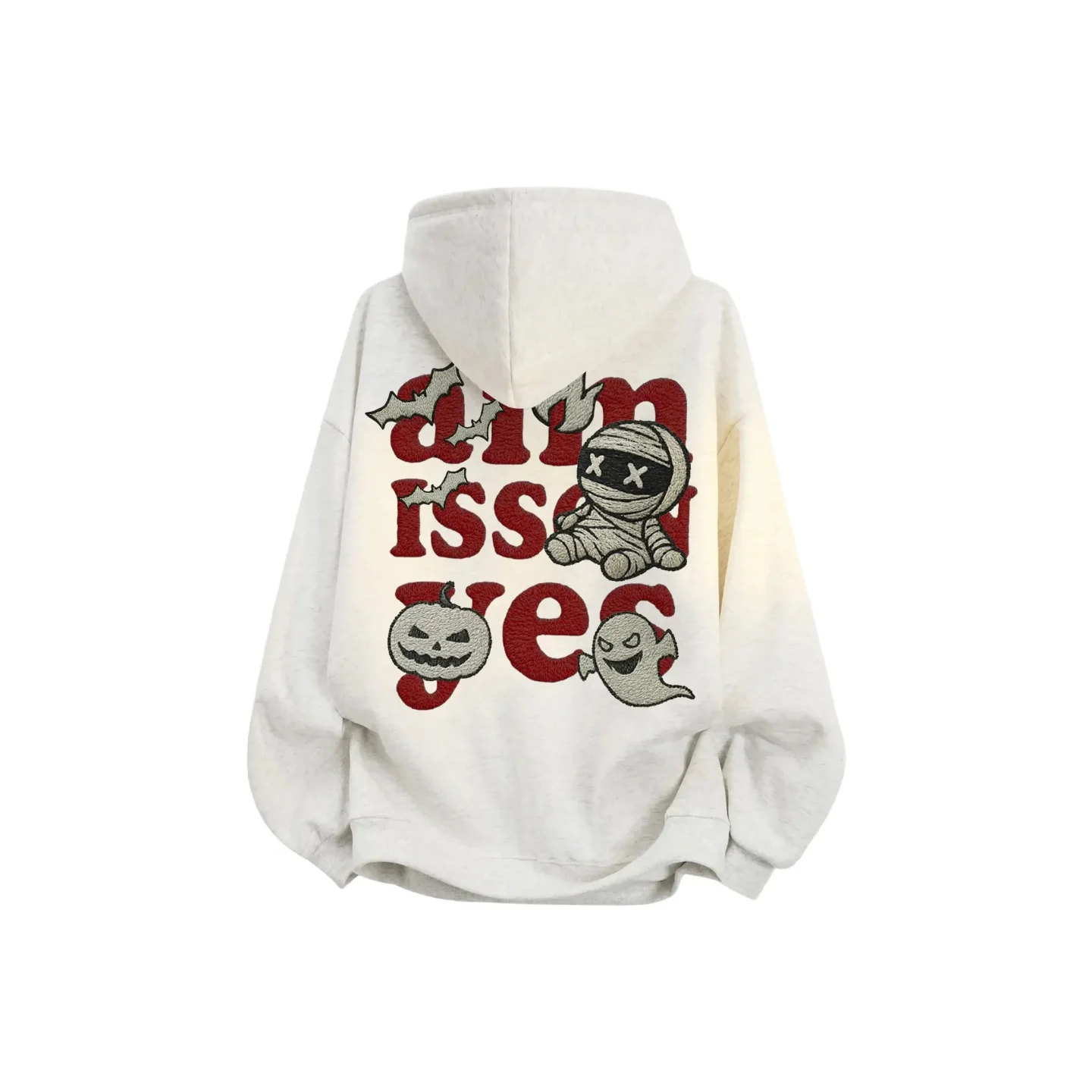 

Halloween Limited Edition Series American Retro College Style Printed Anime Print Hooded Sweatshirt