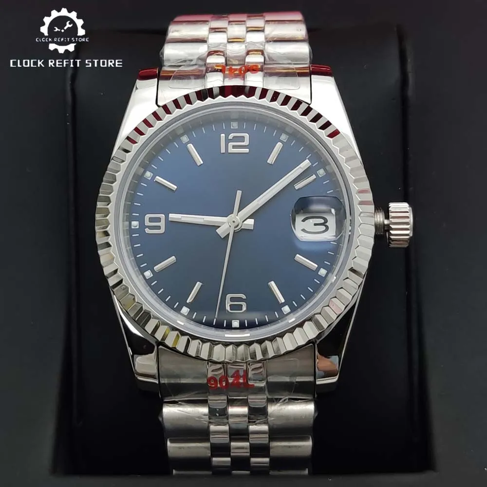 Reloj Mecánico totalmente automático, cristal de zafiro, tres colores, acero inoxidable, resistente al agua, 36mm, nuevo