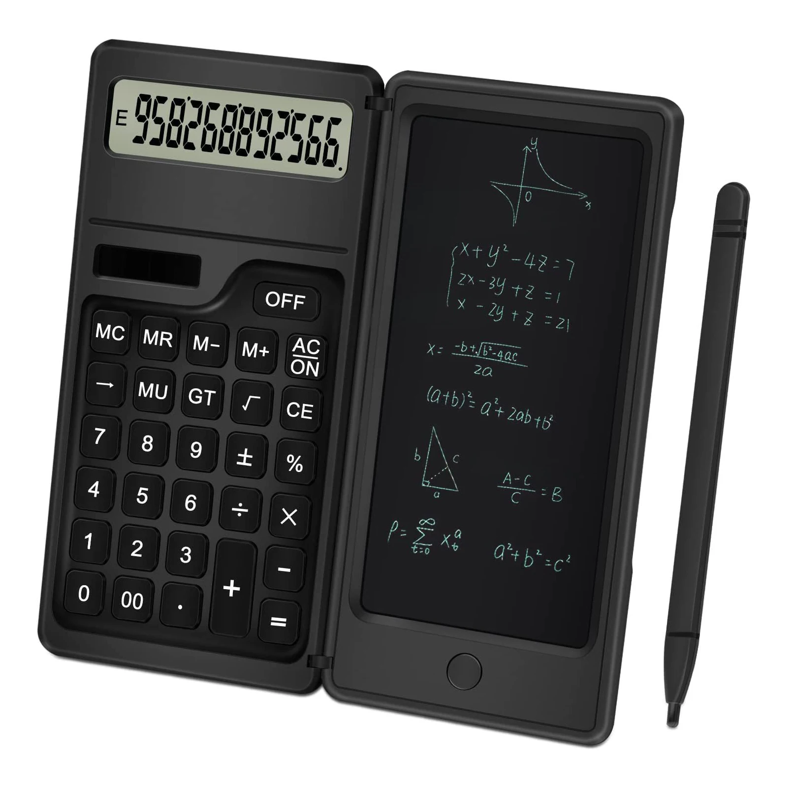 Home Writing Tablet Calculator Repeatable Writing Easy Portable Solar Energy Calculator