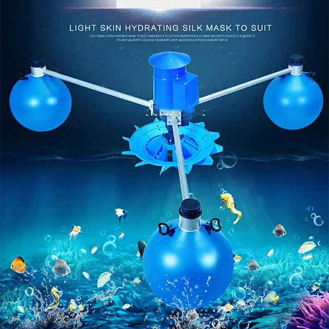 72V 1100W Impeller Type Fish Pond Solar Aerator DC Solar Power Oxygenation Water Pump for Fish Pond System