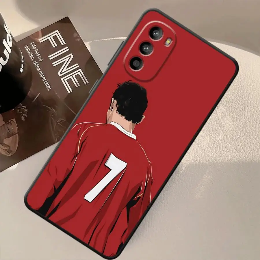 حافظة لهاتف هواوي P30 P20 Pro P20 Lite 2018 P20 P40 Lite P Smart 2019 غلاف ناعم أسود نجم كرة القدم الرائع