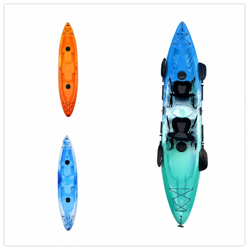 High Quality Sit On Top Double Kayak Rotational Molding Process Sea Play