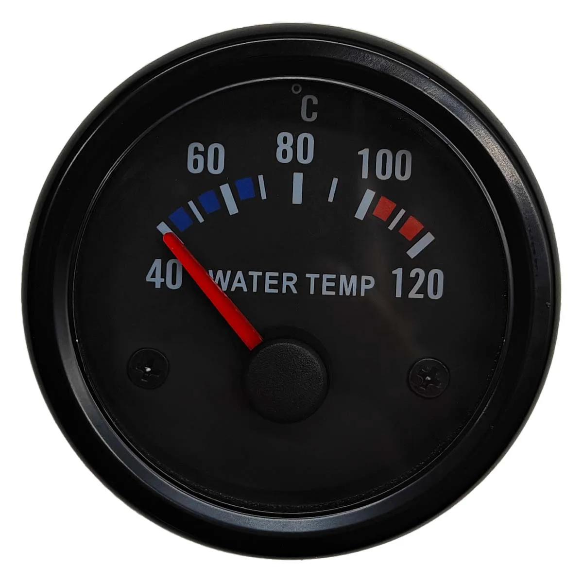 

Black car water temperature gauge 2 "52mm 40-120 ℃ water temperature gauge red LED luminous needle