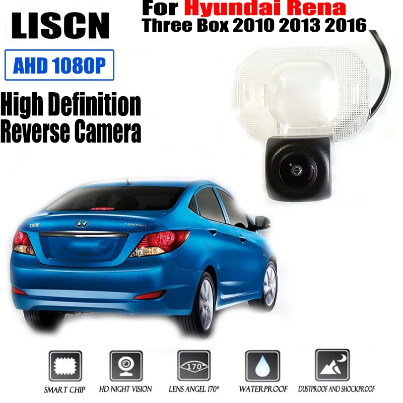 

HD Fisheye Rear Camera License Plate Camera For Hyundai Rena Three Box 2010 2013 2016 Backup Reversing Camera