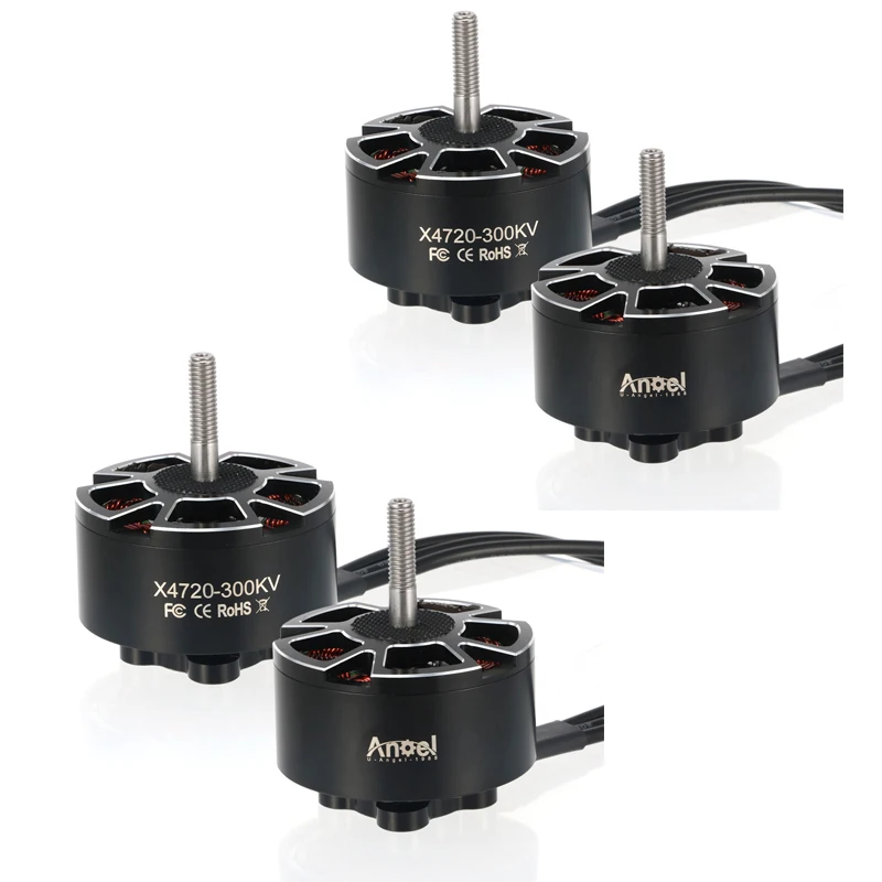 4 Pcs Angel X4720 300KV RC Brushless Motor 12N14P High Power Long Range Drone Motor for 13