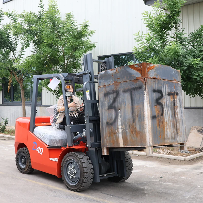 رافعة شوكية كهربائية لمقعد مكدس صغير للقيادة مع مرفقات منتجات جديدة ساخنة 1 طن 2 طن 3 طن 4 طن