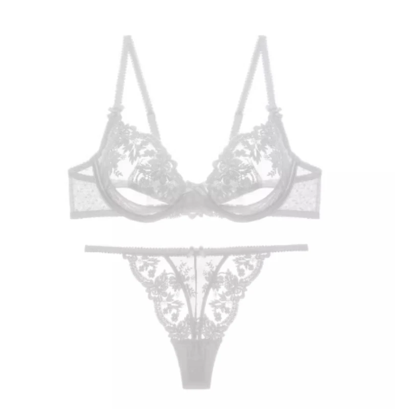 French Style Lace Adjustable Hook Push-Up Bralette Lingerie Sensual Breast Enhancer Women Comfort Care Bra Set MOYISU 32-38 A BC