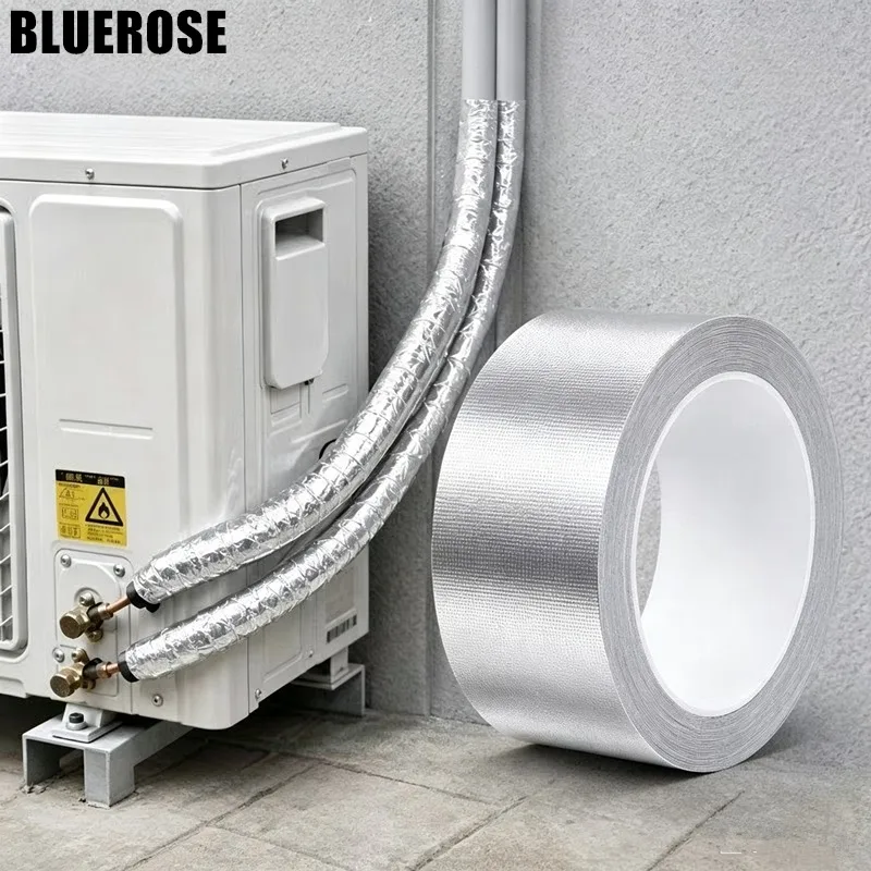 1 Roll Waterproof Aluminum Foil Heat Shield Cool Tape Heat Reflective Thermal Barrier Reflective Tape for Hose and Auto Use