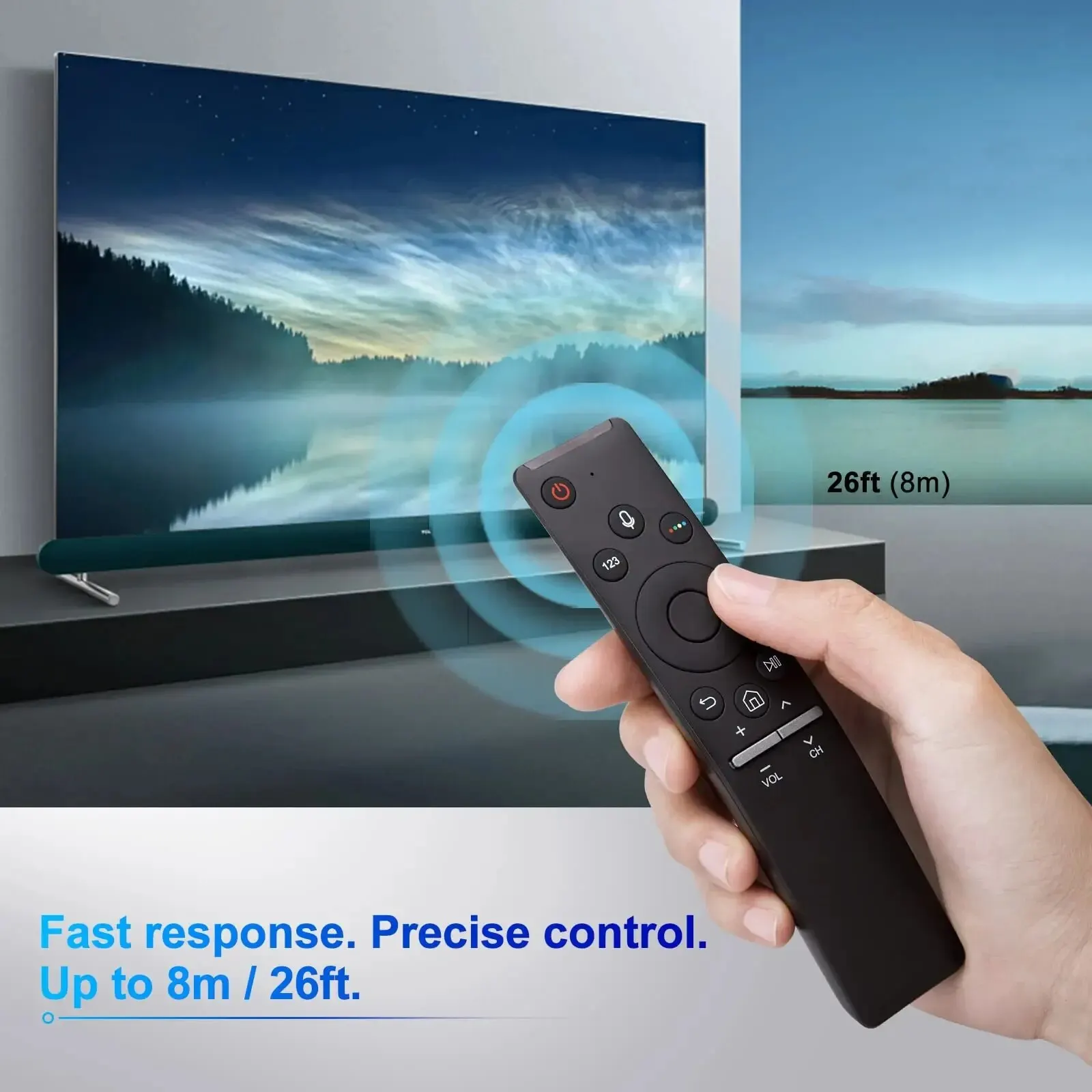 New Upgraded Voice Remote Replacement for Samsung Smart TV,  BN59-1266A for Samsung Remote Control with Voice Function