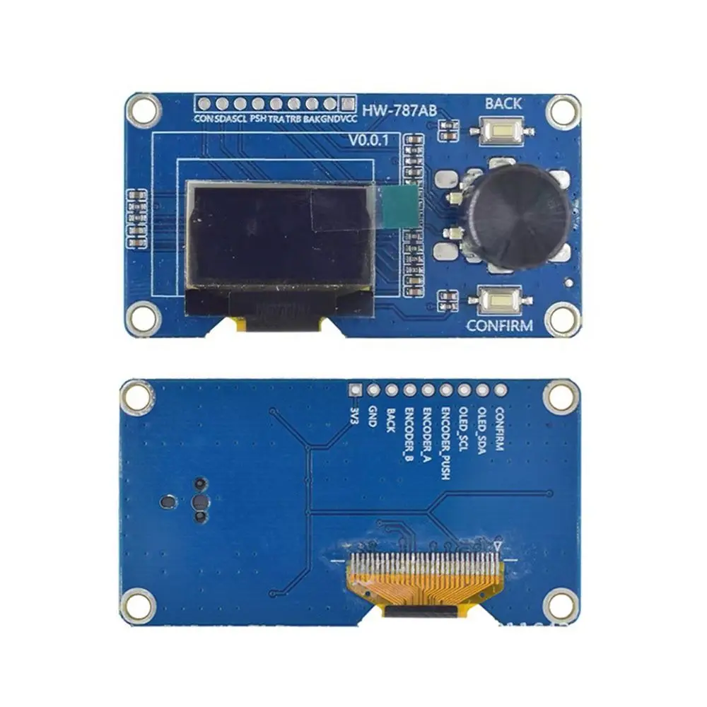 

SSD1306 OLED Display Screen 1.3/0.96inch 128*64 EC11 Rotary Encoder Module IIC Interface Combination Module Electronic Projects