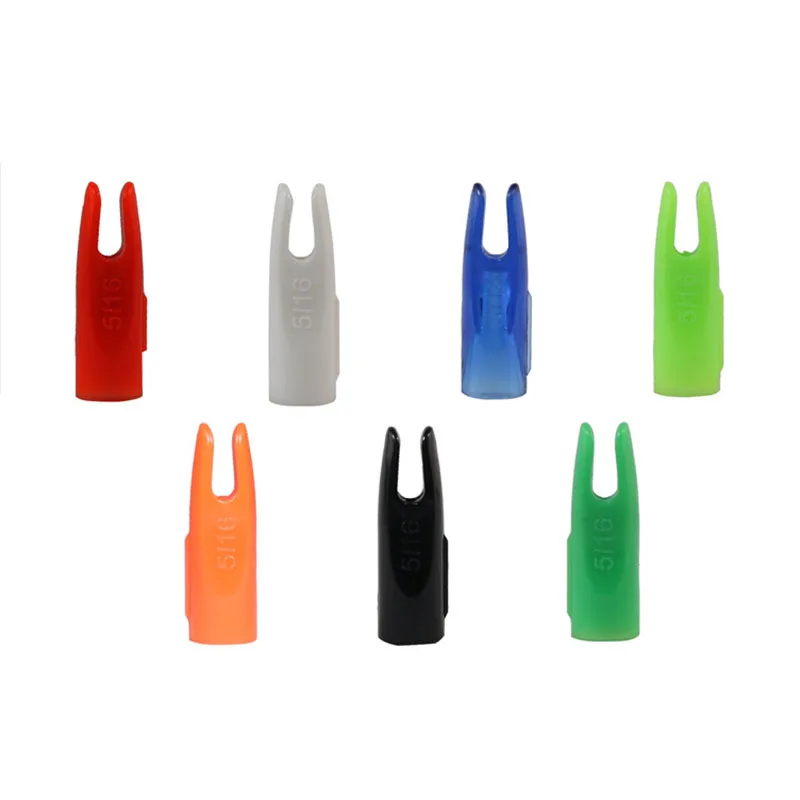 

100pcs Archery Arrow Nock 5/16 OD8mm ID7mm Wood Arrows Bamboo Arrows Shaft Target Hunting Shooting Arrow Accessories