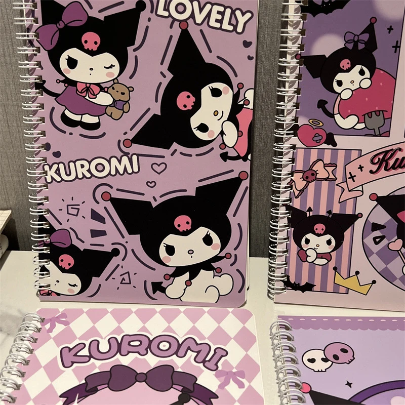 A Set Of 4 Books Sanrio Hello Kitty Cartoon Notebook A5 Coil Notebook Student Notebook Cartoon Cute Notebook School Writing Tool