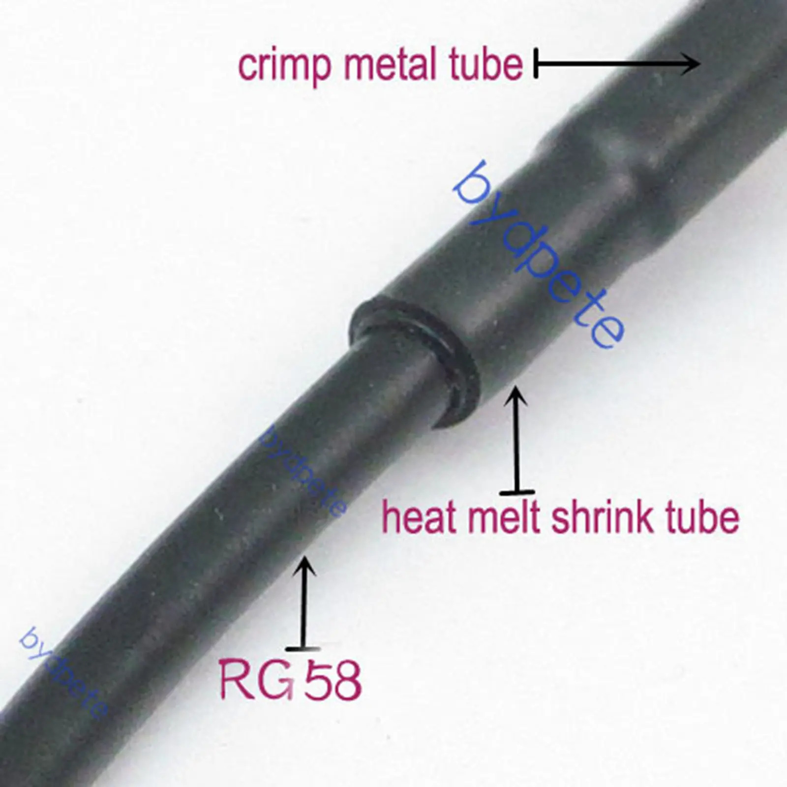 SMA Male Female Connector Crimp for RG58 RG142 LMR195 RG400 Coaxial Cable