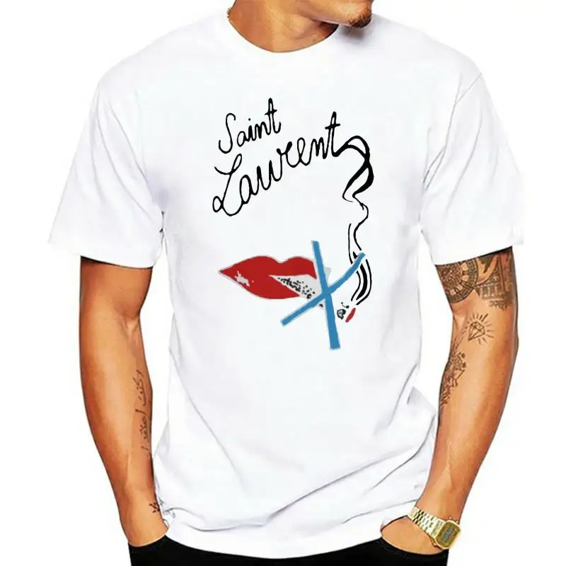 Saint 12 Laurent Lips Mens Tshirt S5Xl Best Gift For Birthday Hot