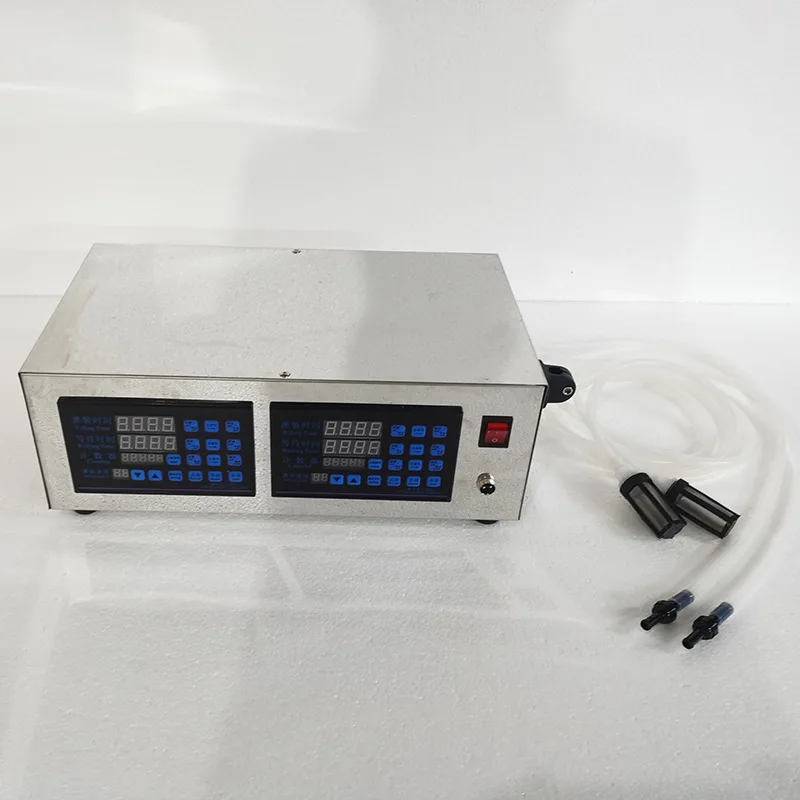 Double head pump liquid filling machine automatic quantitative dispensing machine electric CNC filling machine