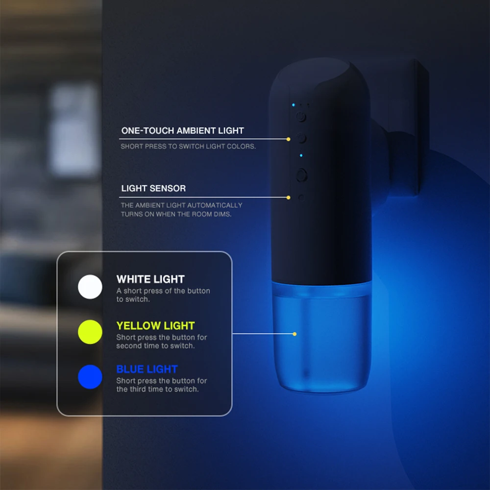 

NAMSTE 100м³ Умный автоматический освежитель воздуха, диффузор для отелей, дома и туалета, 150мл ароматический диффузор