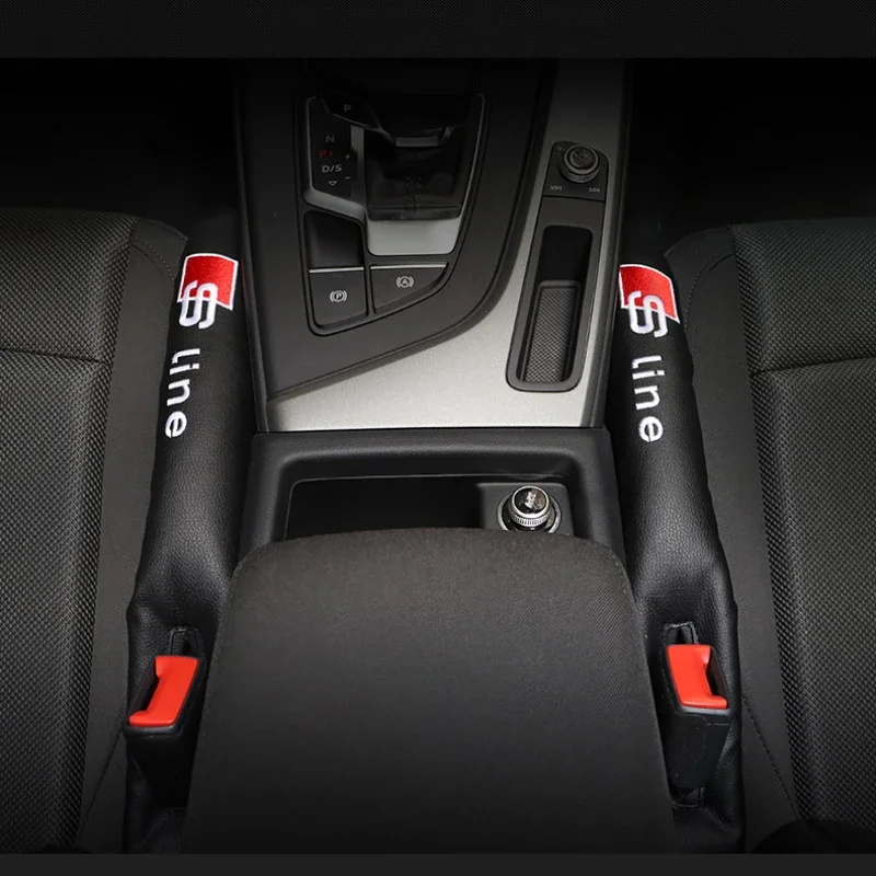 Cojín para asiento de coche, relleno de huecos para Audi A1 A3 A4 B8 8P 8V A6 C7 A5 Q5 B7 B6 B9 A7 A8 SLINE QUTTRO RS Q3 Q7 S3 S4 S5 S6, 2 uds.