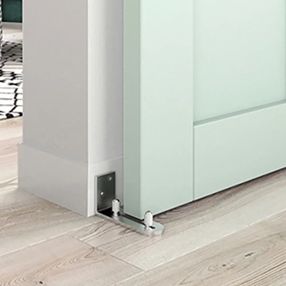 

2Pcs Stainless Steel Floor Guide Stopper Sliding Barn Door Hardware Bottom Guide Prevent Stable Movement