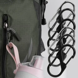 5 Stück s Typ Zink legierung Karabiner mit Schloss Mini Schlüssel bund Haken Diebstahls icherung Outdoor Camping Rucksack Schnalle Schlüssels chloss Zubehör