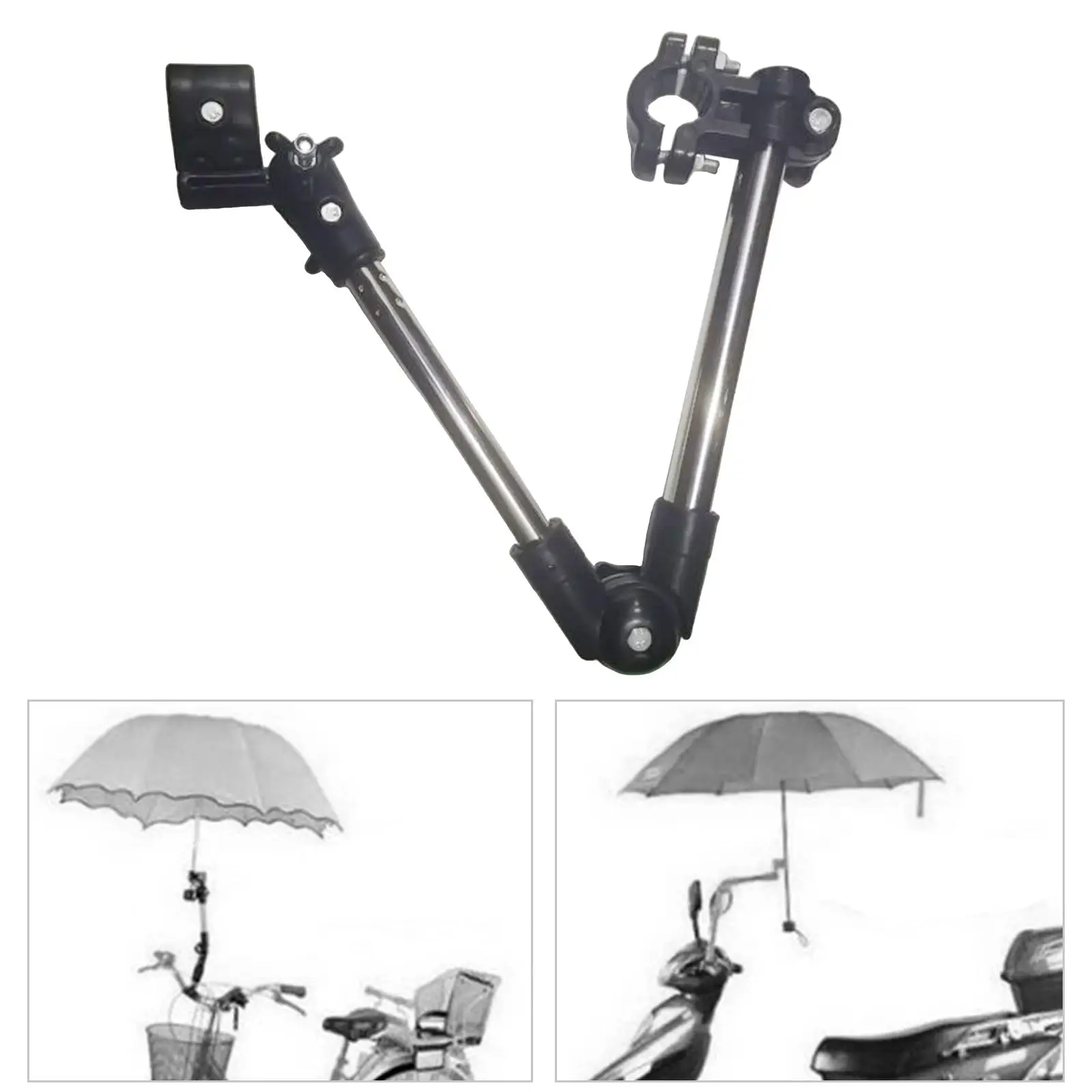 Folding Baby Pram Stroller Umbrella Holder Sunshade Mount Stand Handle