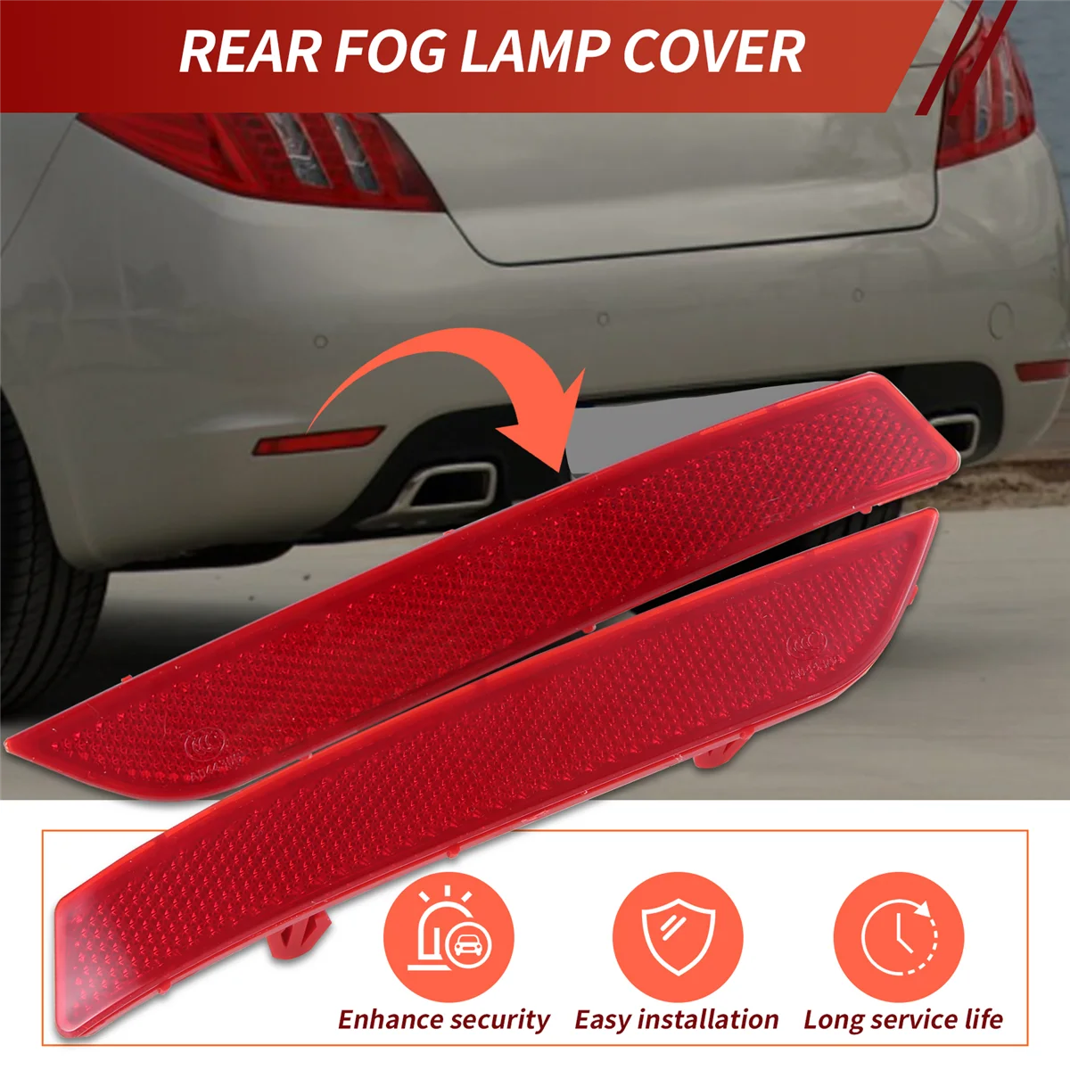 موثوقة المصد الخلفي عاكس الضوء لبيجو 508 508 2010 2011 2012 2013 2014 المصد الخلفي أضواء بار مصباح تحذير-A87D