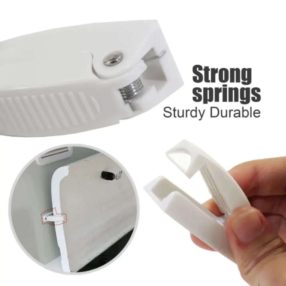

Clips White RV Door Catch Plastic Retention Hitches Compartment Lock Rounded Attachment Hook Door Clip Boats
