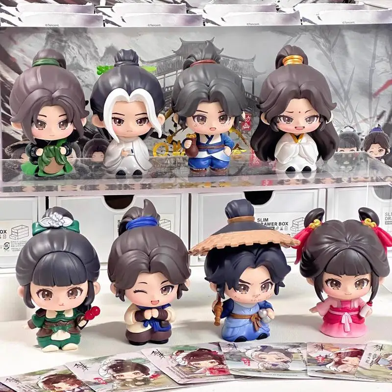 

Подлинная серия Sword Coming Q-Version Blind Box, аниме-фигурки Chen Ping 'An Ning Yao Qi Jingchun, модель куклы, игрушка-сюрприз, подарок