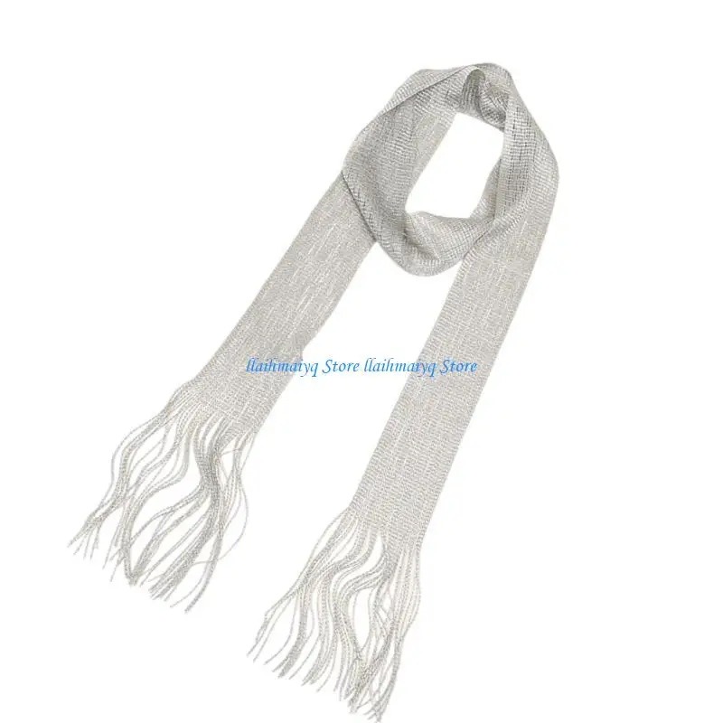 573b длинный шарф шарф элегантный шарф с бахромой для вечерней вечеринки и путешествий