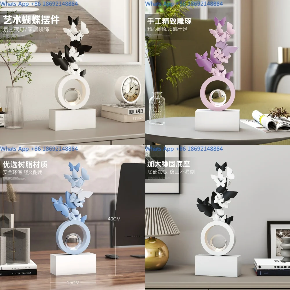 

Creative Butterfly Night Light Decorative Item for Home Living Room Bedroom Desk Mood Lighting Art Decoration