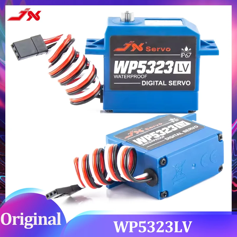 JX Servo WP5323LV 23kg Digital Waterproof 6.0V IP67 Standard Metal Gear Servo 1/8 1/10 RC Car & Boat Motors