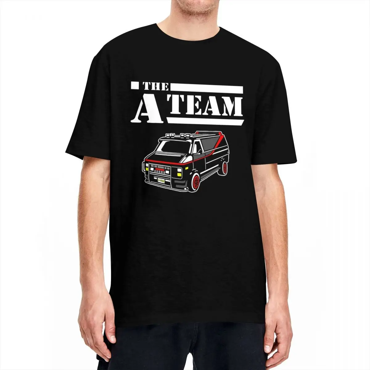 Men's T-Shirt The A Team T Shirts Hip Hop American TV Show Summer Tees Vintage Print Cotton Tops Birthday Gift