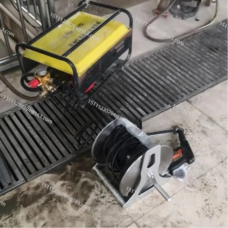 High pressure water pipe storage rack, pipe reel, stainless steel metal car washing machine, steel wire pipe reel