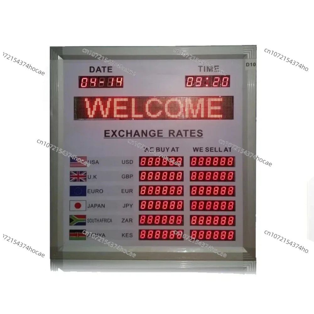Red LED Digital Tube Display Screen Indoor Customizable Data Indication Board 1 Inch Panel