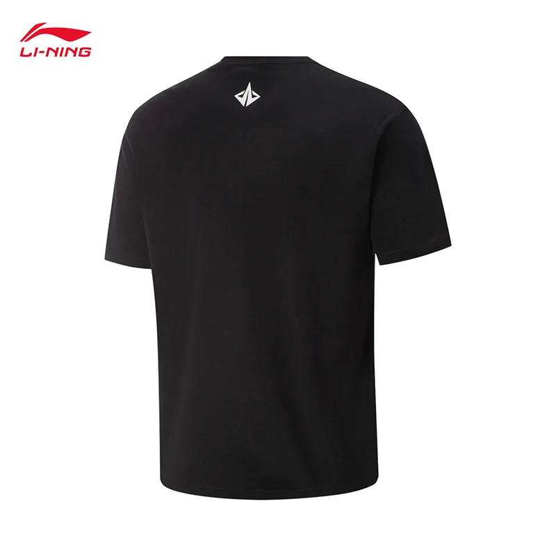 

LI-NING профессиональная баскетбольная серия Jimmy Butler, мужская свободная рубашка с короткими рукавами в стиле культуры, топы AHSV409