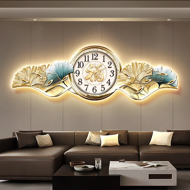 Modern Aesthetic Wall Clocks Silent Creative Minimalist Luxury Wall Clocks Living Room Led Orologio Da Parete Room Decorations