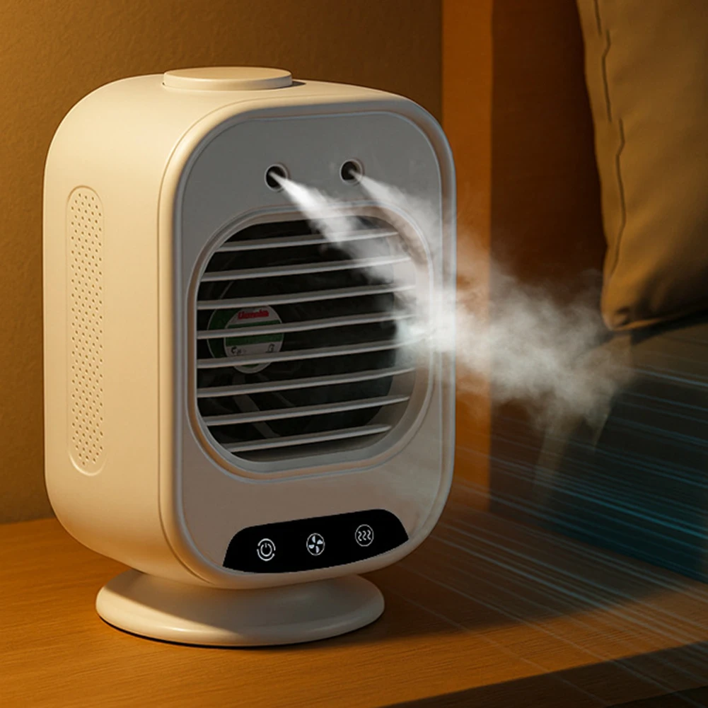 

Тихий портативный кондиционер с настраиваемым охлаждением и увлажнителем, идеально подходящий для кемпинга, помещений и горячей погоды