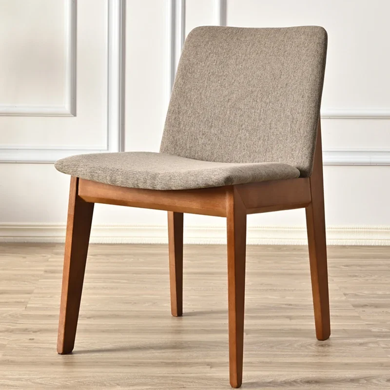 Silla De Comedor Retro francesa, silla De Comedor japonesa De madera maciza para cocina, sala De estar, cafetería, muebles para el hogar, Juegos De Comedor FYDC