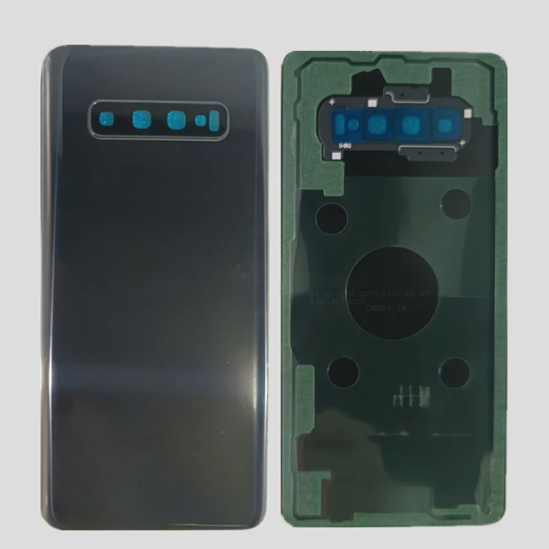 Battery Back Cover 3D Glass Panel Rear Door Housing Case with Camera Lens +Adhesive Replace for Samsung Galaxy S10 / S10 Plus