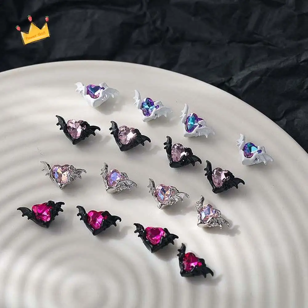 

5Pcs/set Manicure Material Halloween Demon Heart Nail Decorations Halloween Nail Art Charms Halloween Nail Accessories