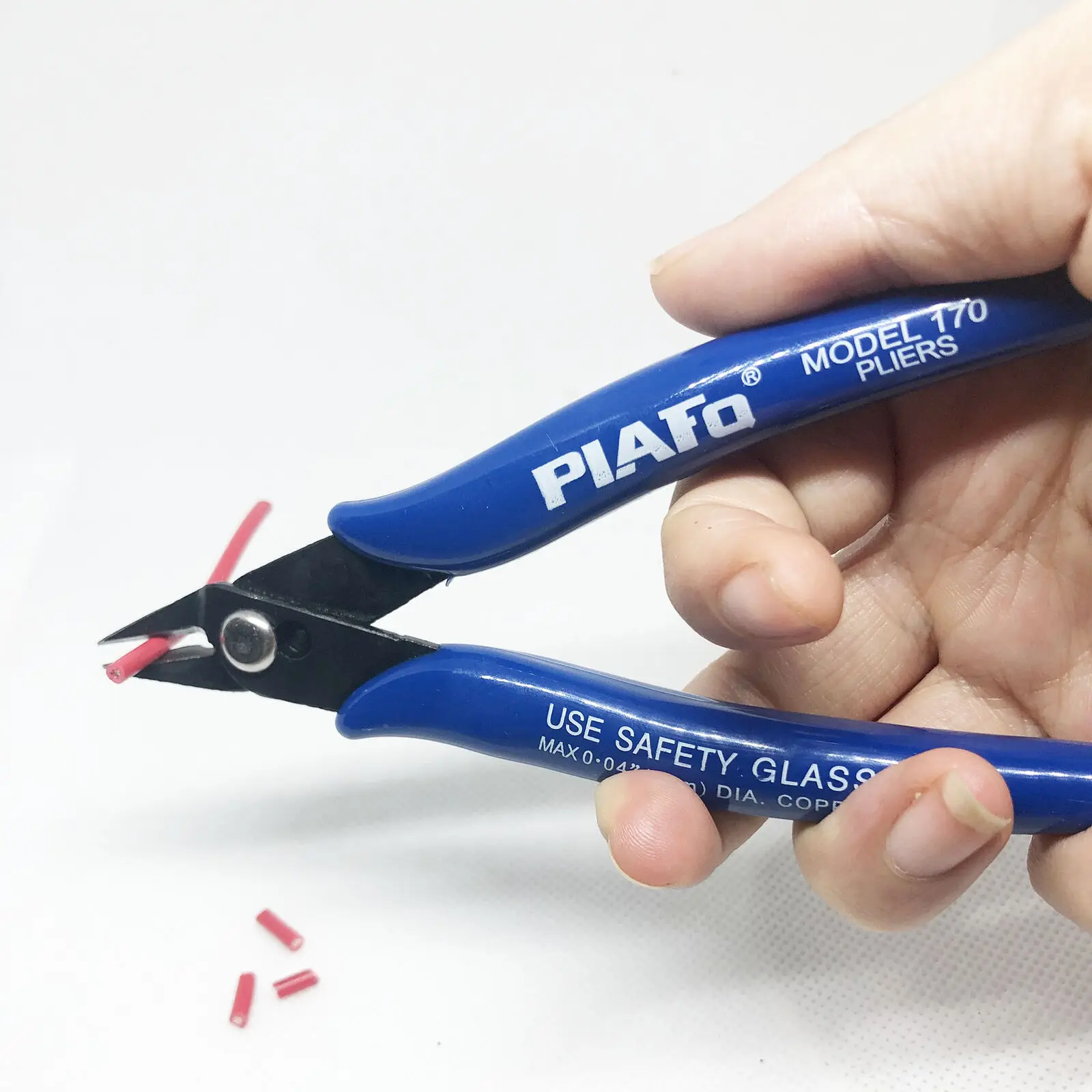 Imagem -05 - Cortadores de Cabo de Fio Elétrico de Aço Carbono Corte Side Snips Alicate Nivelado Pinça Ferramentas Manuais em Casa Azul 10 Pcs
