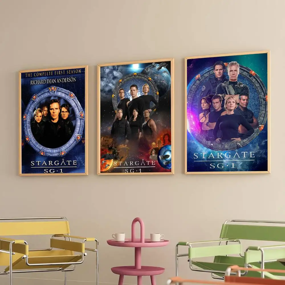 

TV Stargate SG-1 Poster Paintings Self Adhesive Prints Home Bedroom Living Room Decor Vintage Gift